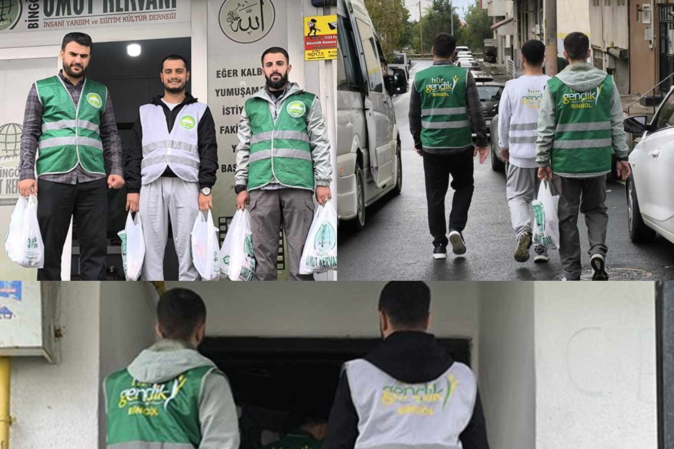 Bingöl'de Yasin Börü ve arkadaşlarının anısına muhtaç ailelere et dağıtıldı