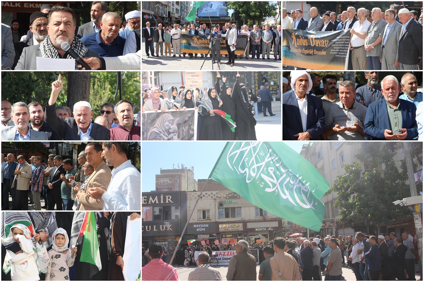Mardin Kızıltepe’de Aksa Tufanı’nın yıl dönümünde basın açıklaması düzenlendi
