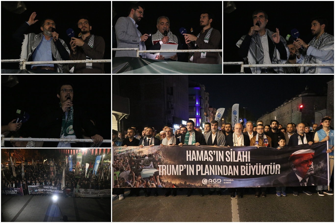 Aksa Tufanı'nın 3'üncü yıl dönümünde Peygamber Sevdalıları ve AGD'den ortak yürüyüş