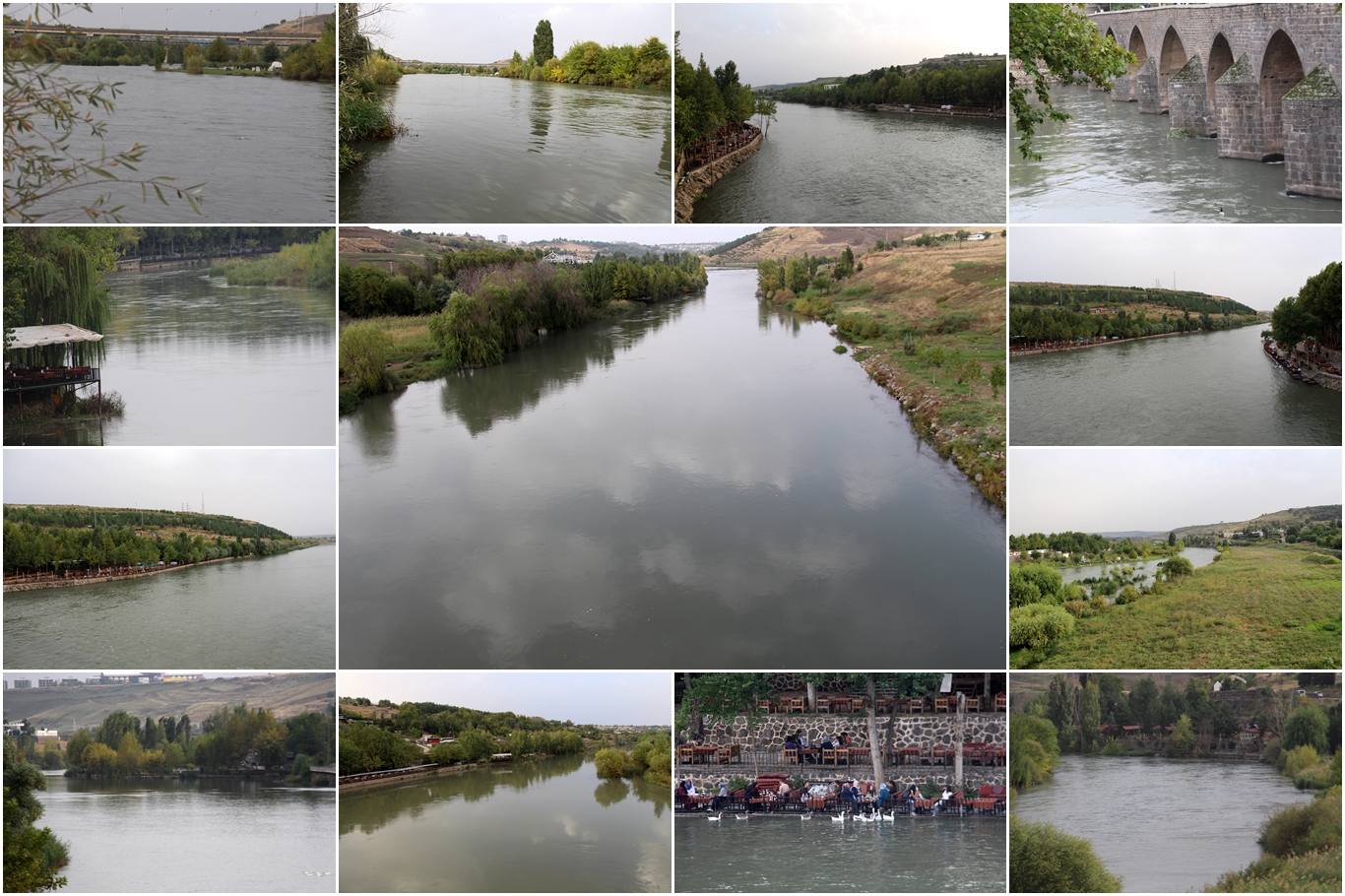 Diyarbakır'da yağışlarla birlikte Dicle Nehri'nin debisi arttı