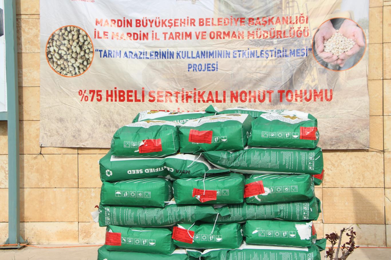 Mardin’de 668 çiftçiye yüzde 75 hibeli mercimek ve nohut tohumu dağıtıldı