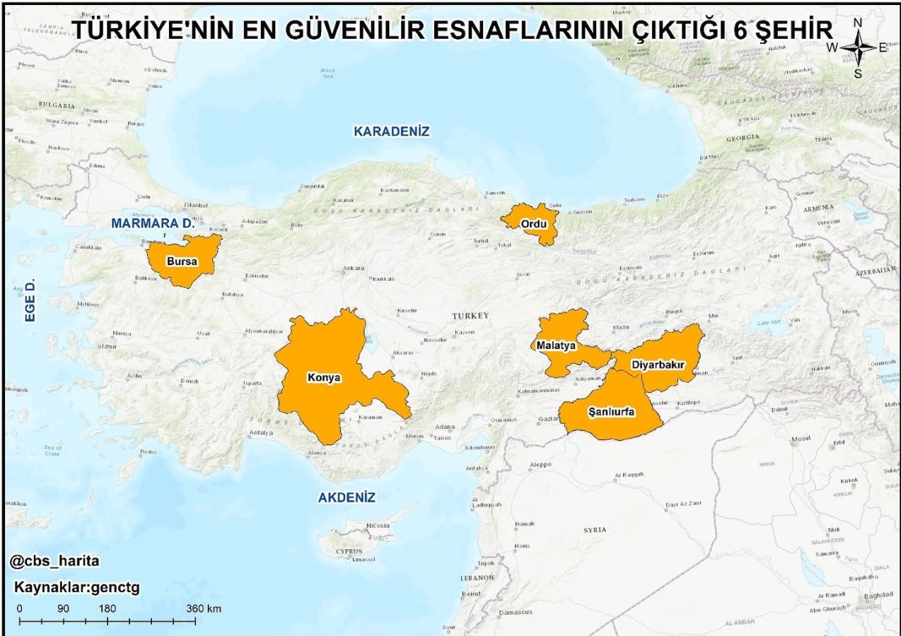 Türkiye’nin En Güvenilir Esnafları Açıklandı;