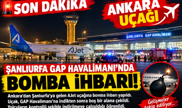 UÇAKTA BOMBA İDDİASI