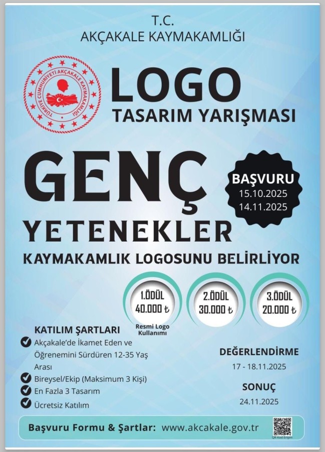 Akçakale Kaymakamlığı’ndan “Genç Yetenekler” Logo Tasarım Yarışması
