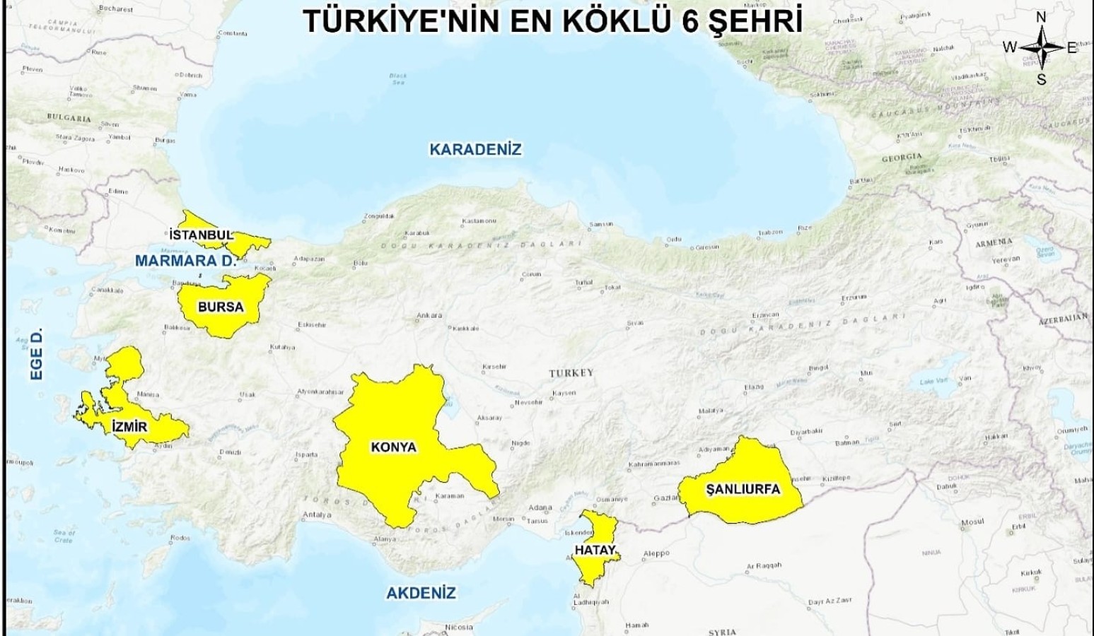 Köklü şehirler arasındayız