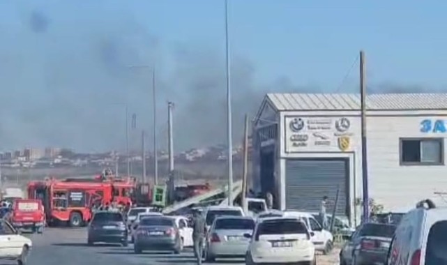 Şanlıurfa Evren Sanayi Sitesi'nde İş Yerinde Yangın Paniği