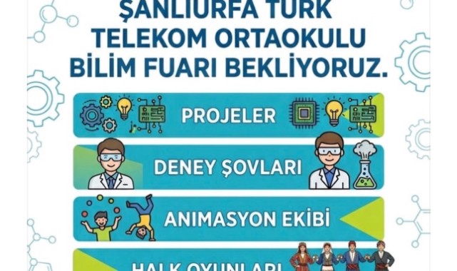 TÜRK TELEKOM ORTAOKULUNDA BİLİM FUARI