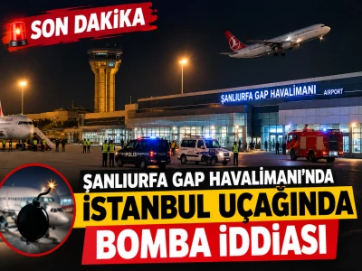 UÇAKTA BOMBA İDDİASI