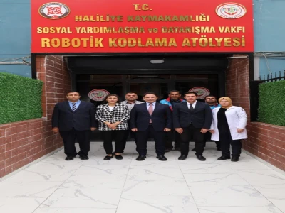Robotik Kodlama Atölyesine Kaymakam Şahin’den Ziyaret