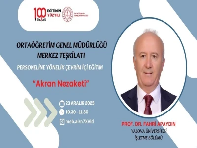 Milli Eğitim Bakanlığından personellerine Akran Nezaketi semineri